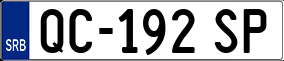 Trailer License Plate